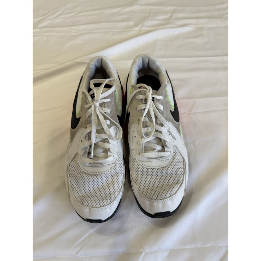 Nike Air Max Youth Size 6.5Y White Black Orange Green Running Sneakers Shoes